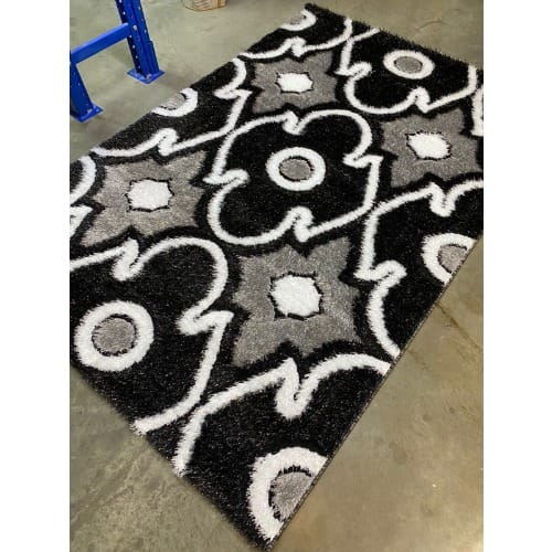 5 By 7ft Pattern Multicolor Center Shaggy Rug
