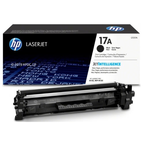 HP Laserjet Toner Cartridge - Cf217a - 17a - Black