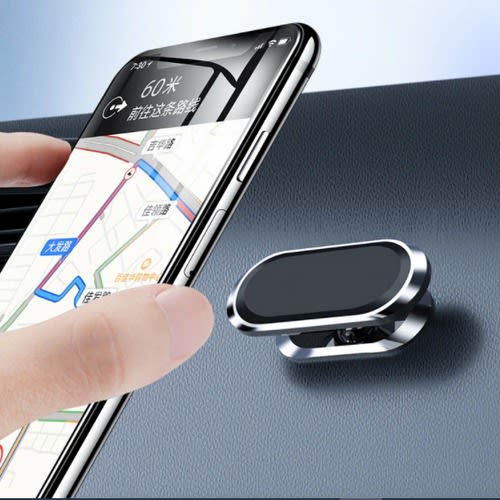 360 Degree Magnetic Rotation Holder Stand Mount - Black & Silver
