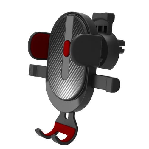 Dashboard Windshield And Air Vent Phone Holder-Black & Red