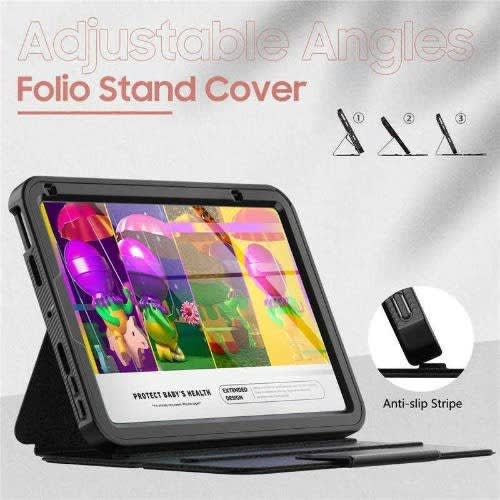Shockproof Armor Defender Smart Flip Case For Ipad Mini 6