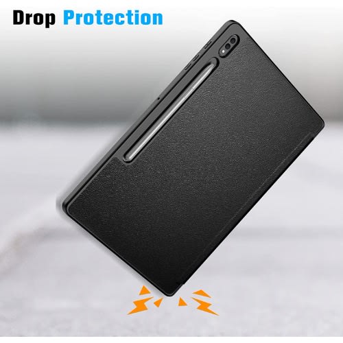 Soft Tpu Smart Stand Back Cover Auto Wake/sleep  For Samsung Tab S8 Plus