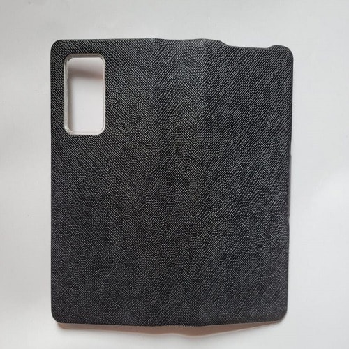 Leather Flip Phone Case Wallet Case For Samsung Galaxy Z Fold 2 5g - Black