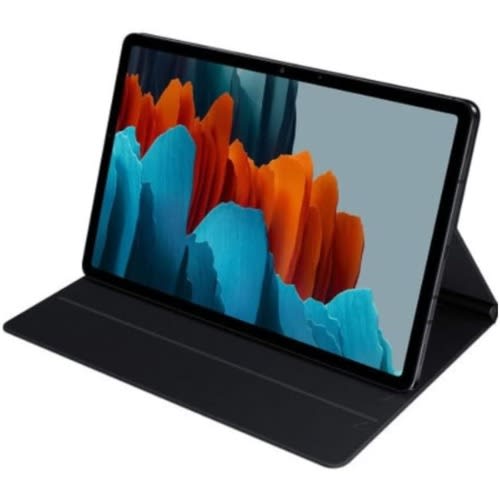 Smart Leather Magnetic Stand Case For Samsung Galaxy Tab S7 - Black