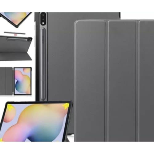 Smart Leather Magnetic Stand Case For Samsung Galaxy Tab S7 - Black