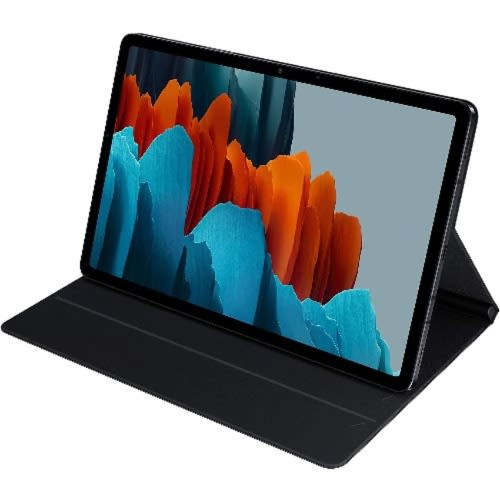 Smart Leather Magnetic Stand Case For Samsung Galaxy Tab S7 - Black