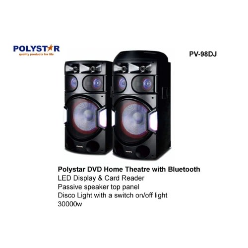 30000w Xbass Dvd Home Theatre With Bluetooth Pv-98dj