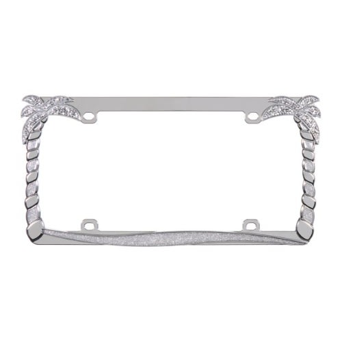 Auto Drive License Plate Frame - Palm Tree - 13.25X6"