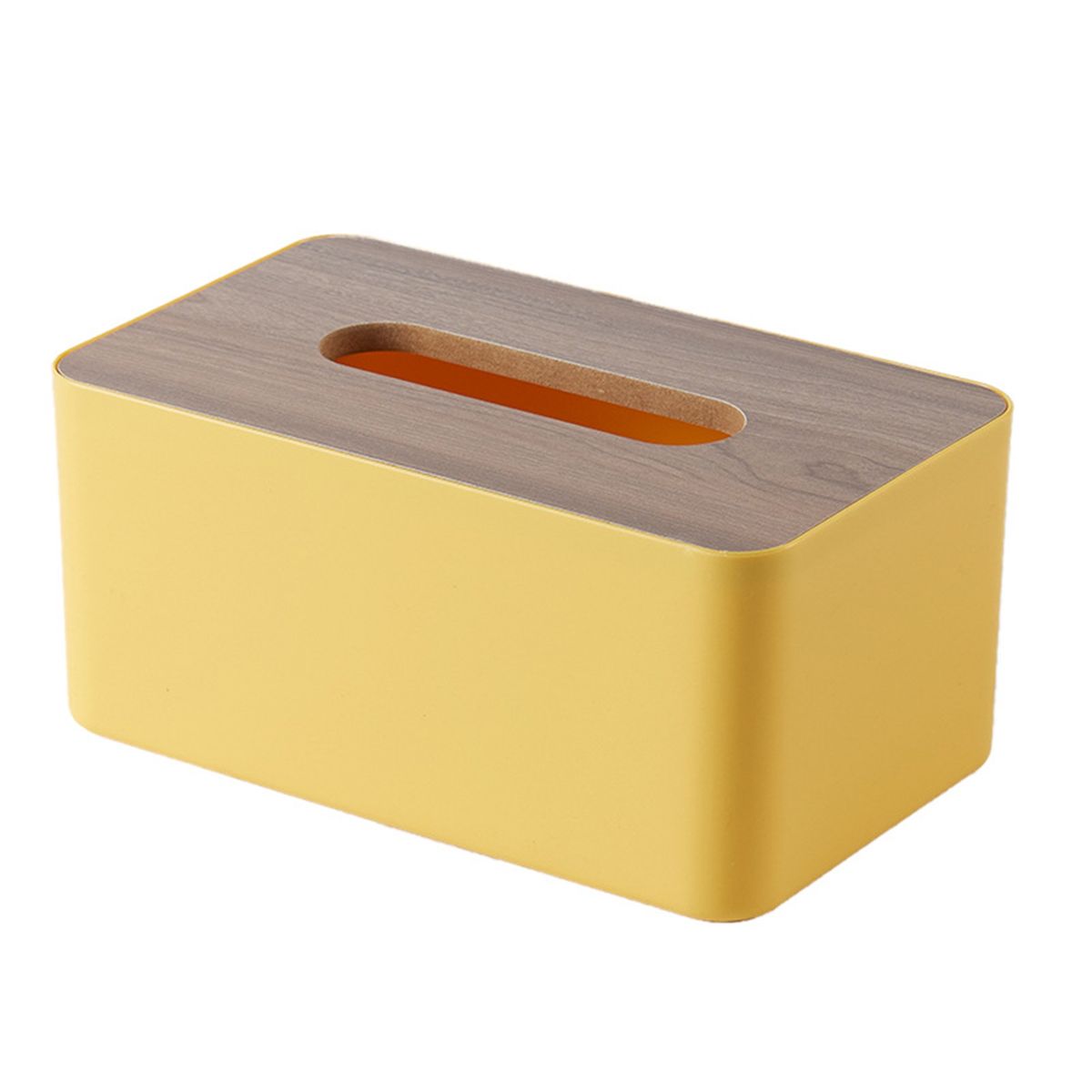 Tissue Container All Match Simple Tissue Case Yellow