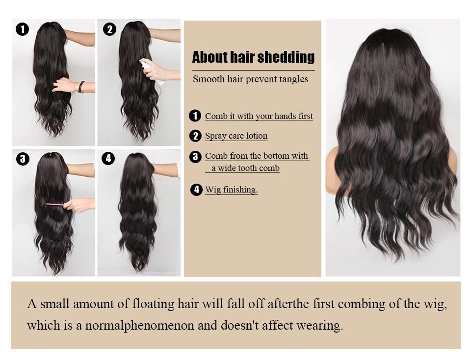 360 No Glue Mesh Frontal Wiggings WaveHuman Seamless Hair Wigs 200 Density