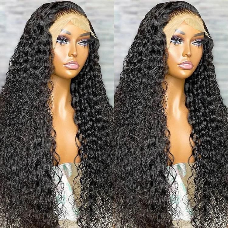 360 No Glue Mesh Frontal Wiggings WaveHuman Seamless Hair Wigs 200 Density