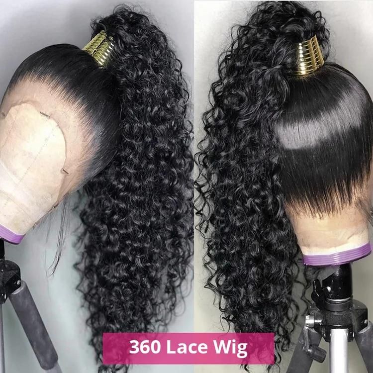 360 No Glue Mesh Frontal Wiggings WaveHuman Seamless Hair Wigs 200 Density