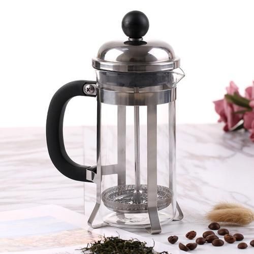 350ml Stainless Steel Glass French Filter Coffee Pot Coffee Tea Pot Press Plunger  Hollow Cafetiere Tool New Coffer Maker