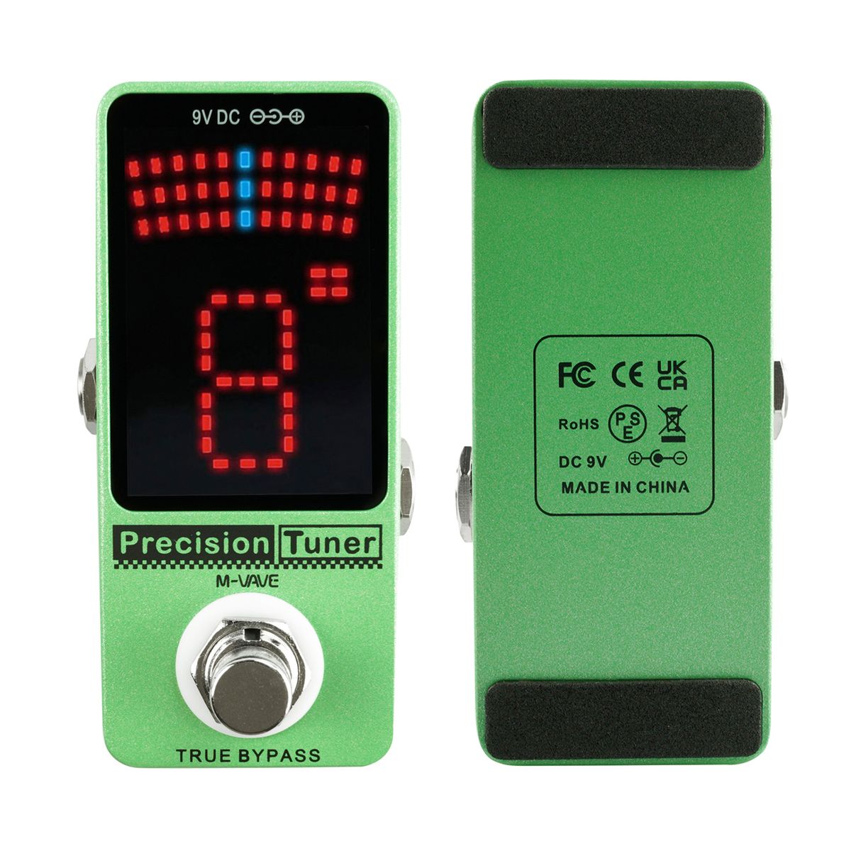 M-VAVE Precision Tuner Pedal LED Display With True Bypass