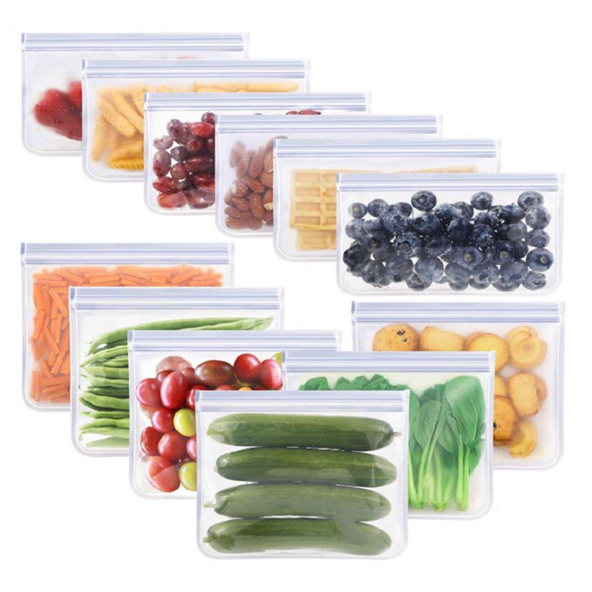 Tishita Reusable Food Fresh Storage Bags Freezer 1pc
