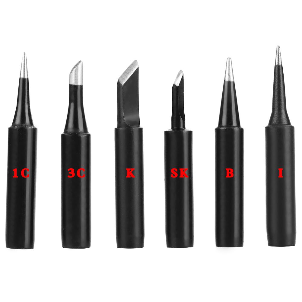 6pcs Lead Free Soldering Iron Tips Set For 936/937 Welding