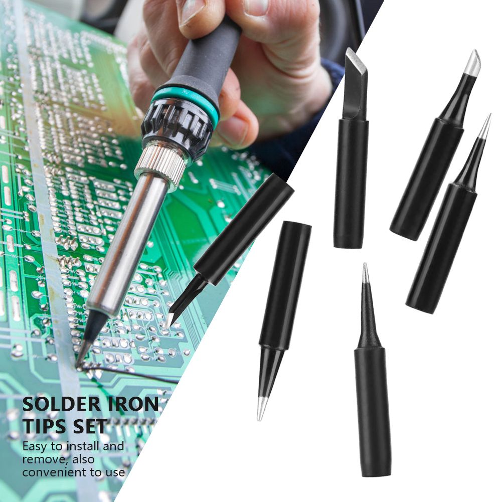 6pcs Lead Free Soldering Iron Tips Set For 936/937 Welding