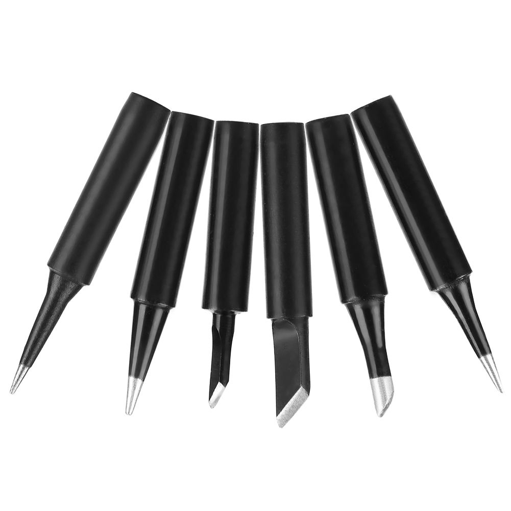 6pcs Lead Free Soldering Iron Tips Set For 936/937 Welding
