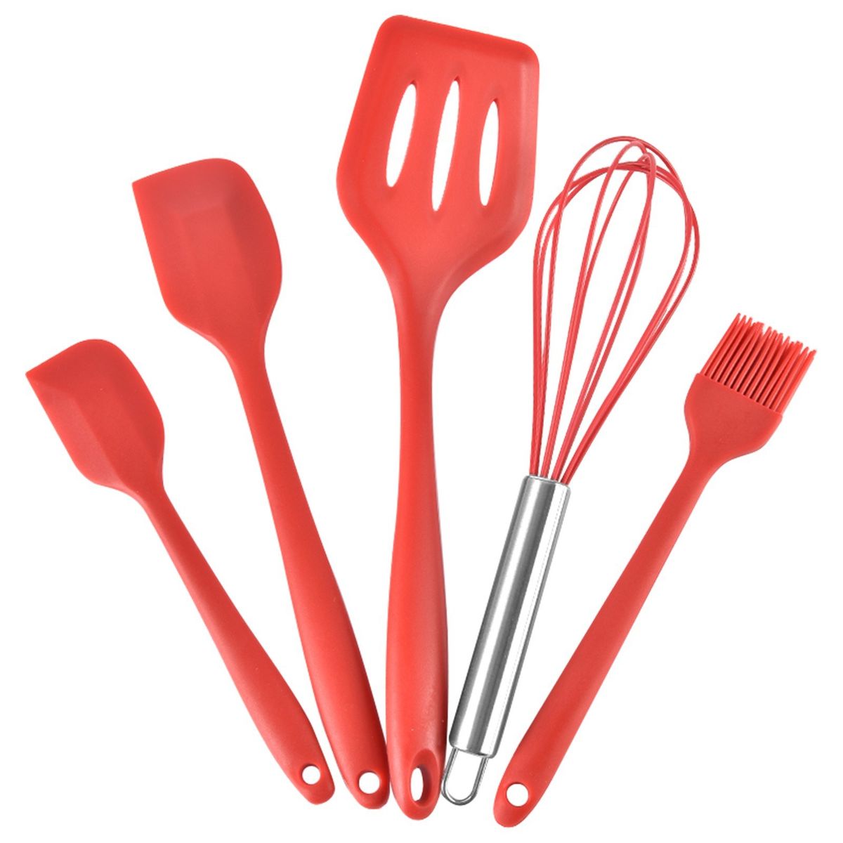 5PCS Kitchen Cooking Utensil Set Silicone Cooking Utensil