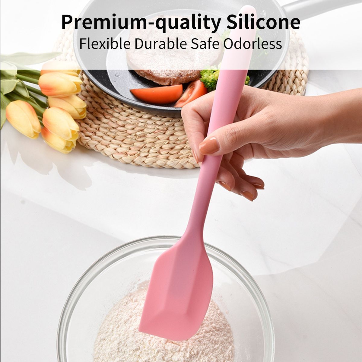 5PCS Kitchen Cooking Utensil Set Silicone Cooking Utensil