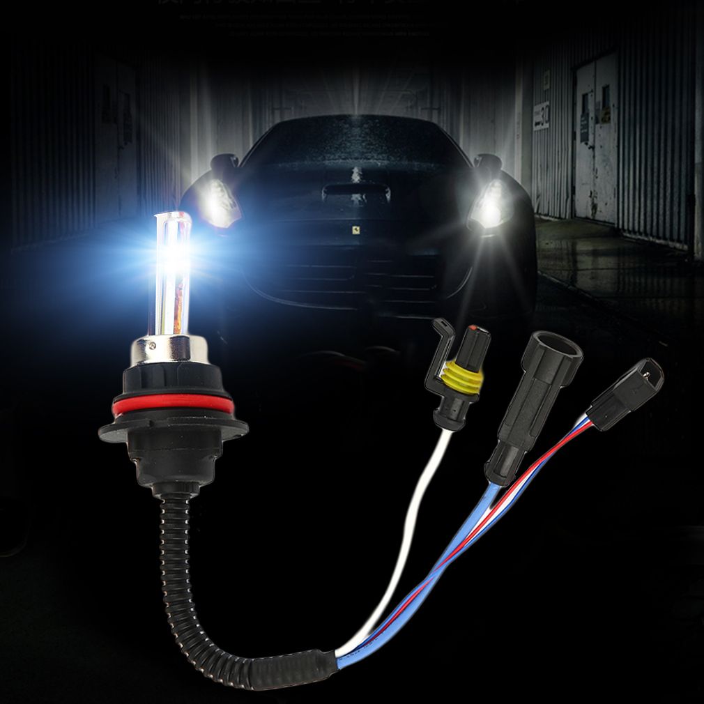 9007-H/L Car Motorcycle Headlight Xenon Replacement Bulbs Lamps Set Kits 55W-multicolor-6000K