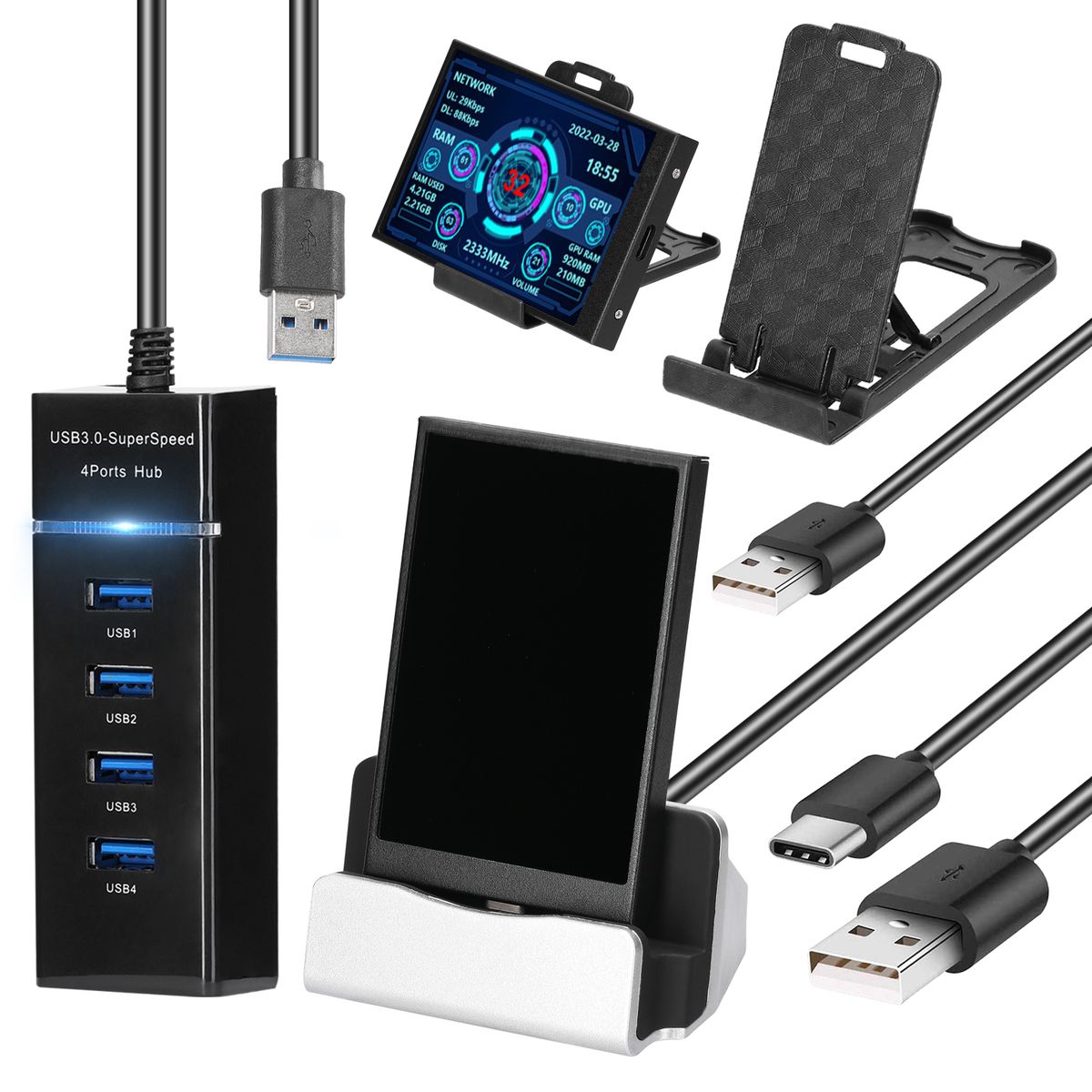 3.5 Inch IPS Display Screen USB Secondary Screen Computers