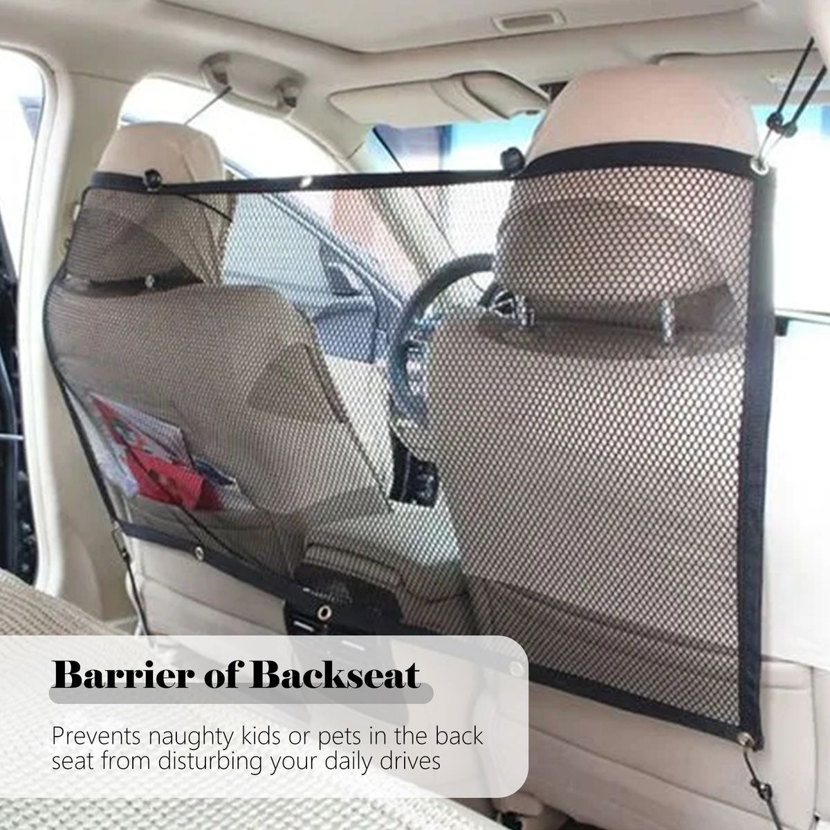 Dog Car Barrier SUV Pet Barrier See Through Net Pet Barrier