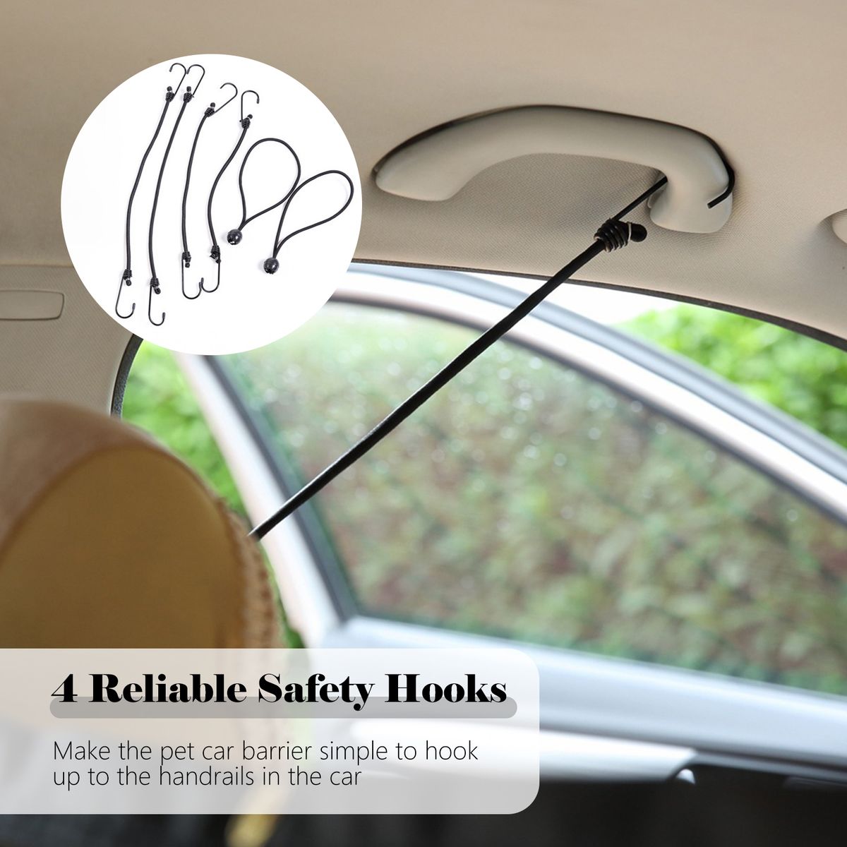 Dog Car Barrier SUV Pet Barrier See Through Net Pet Barrier