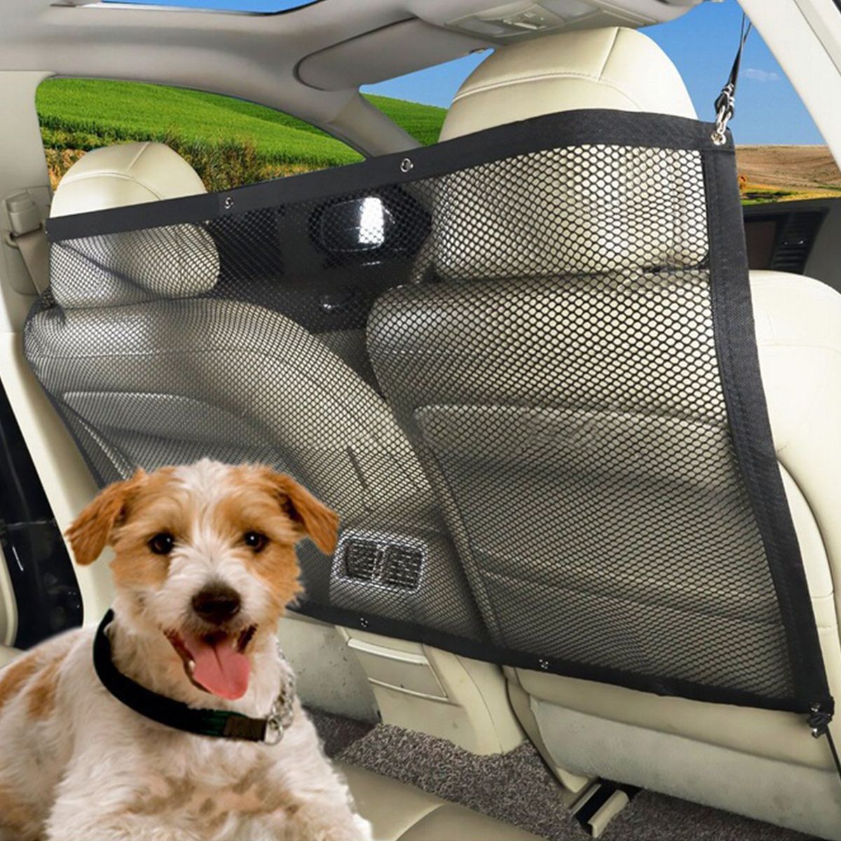 Dog Car Barrier SUV Pet Barrier See Through Net Pet Barrier