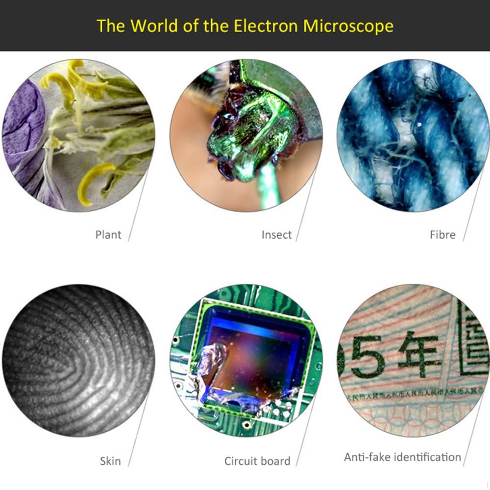 1000x Magnification USB Digital Microscope Built-in 8 LED Camera Magnifier with Base Stand Holder Support for Windows XP/Vista/Win 7 8 10/Android Phones
