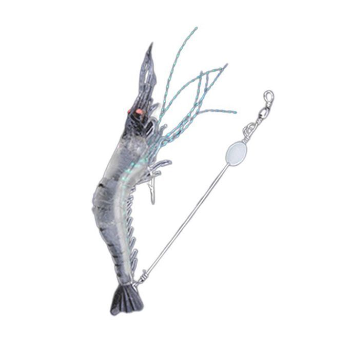 3x Shrimp  Bait  Simulation Prawn Saltwater Hook Clear