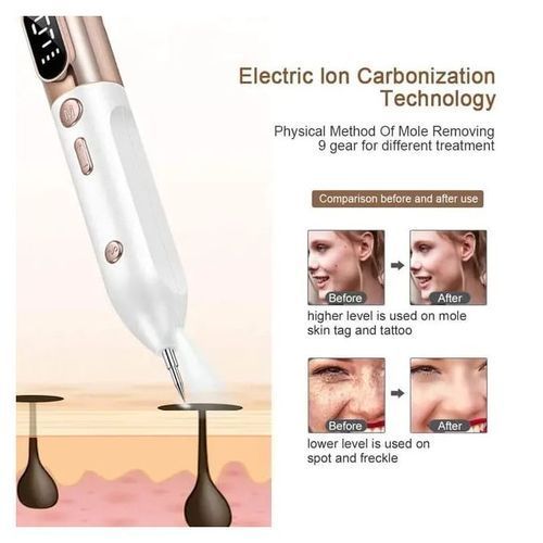 LCD Plasma Laser Indicator Kit For Removing Moles, Blackheads - Gold