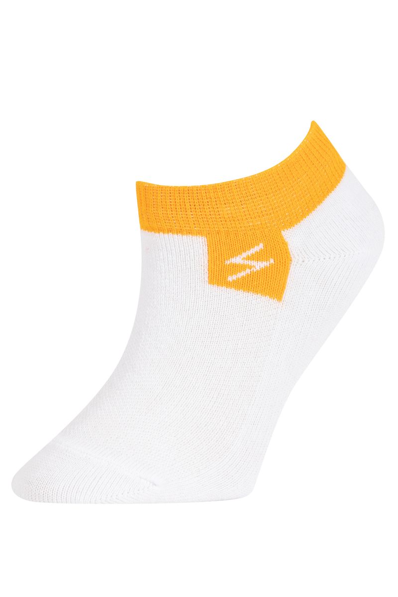 5 Piece Boy Casual Low Cut Socks - White