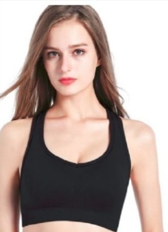 Ladies Sports Bratop For Jogging And Exercise (Black)