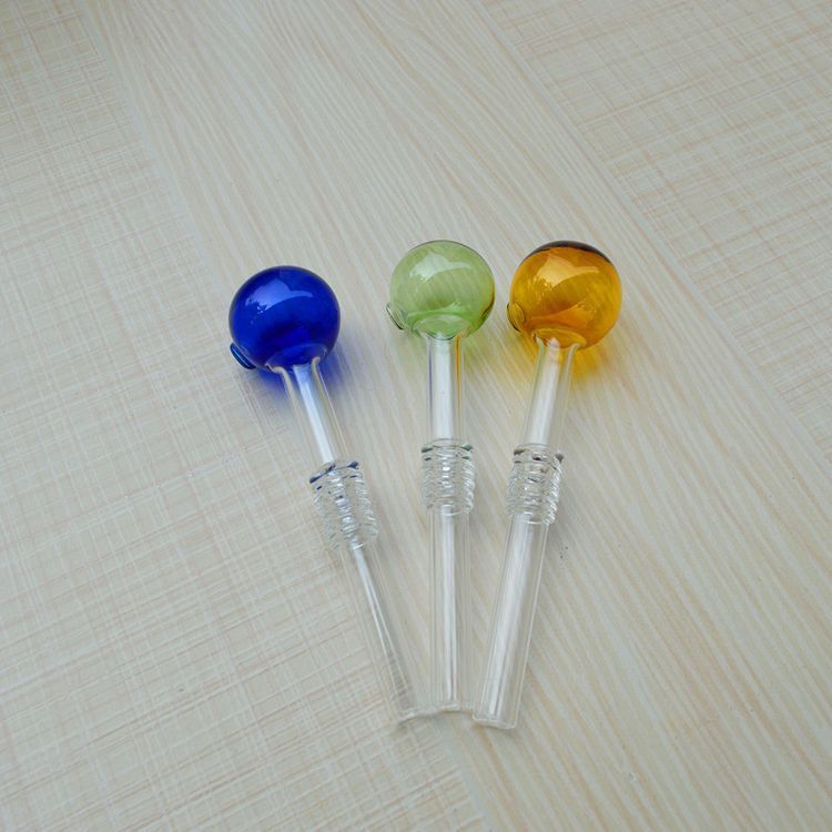 High Borosilicate Glass Nozzle Corrugated Coffee Straw