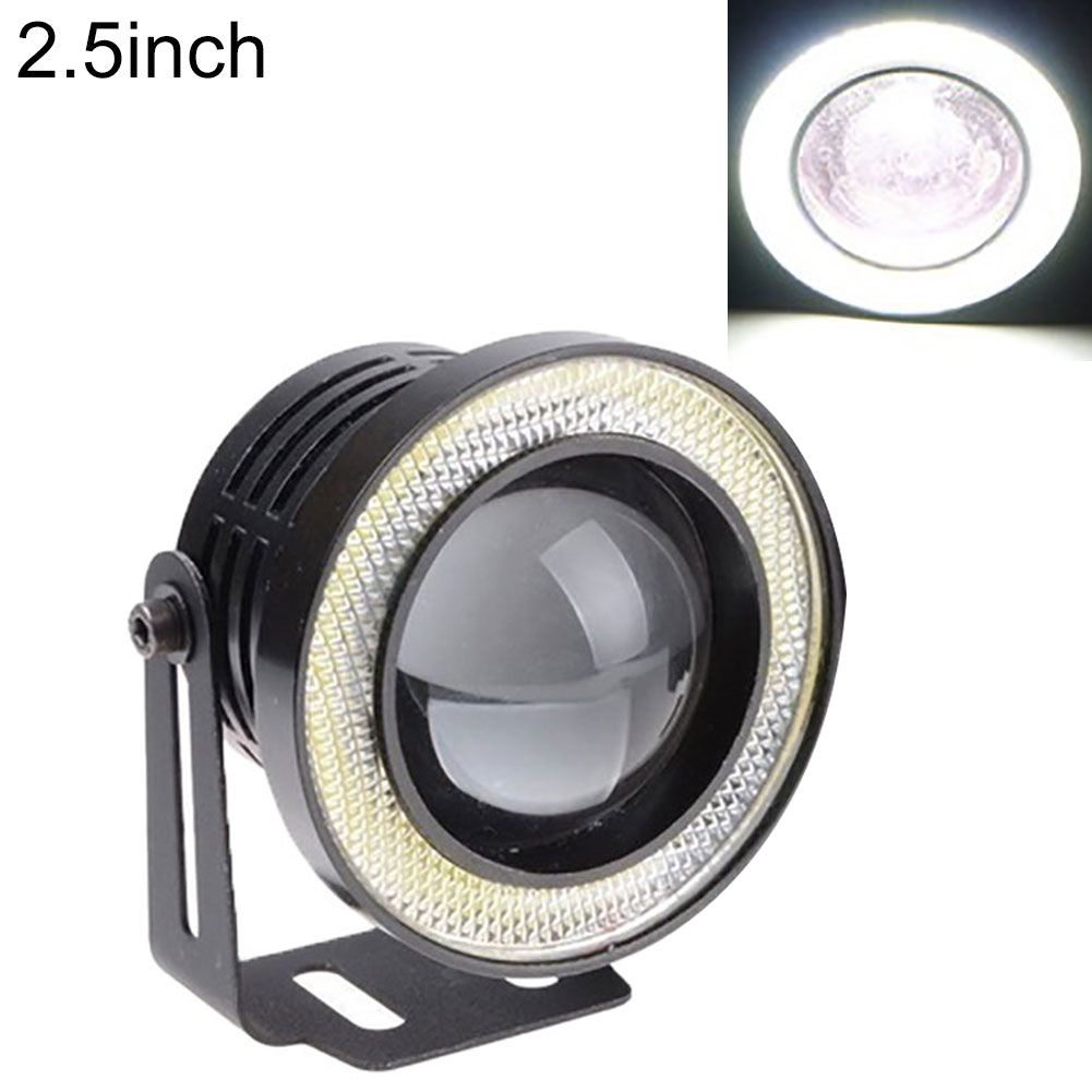 30W Car LED COB Halo Ring Angel Eyes Light Headlight DRL Driving Fog Lamp Bulb-Ice Blue Ring