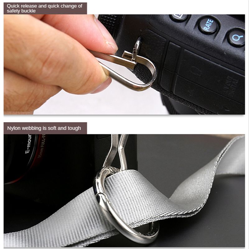 Camera Straps Universal Adjustment Camera Strap Shoulder Neck Strap Belt for SLR Micro-Single Camera Accessories Gray