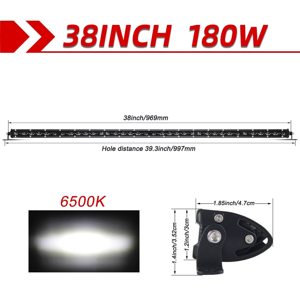 CO LIGHT 2020 Newest 150W 4x4 Led Bar Spot Flood Offroad Led Light Bar For Driving Trucks Lada Niva Tractor Boat 12V 24V 6 D 38 Inch 180W