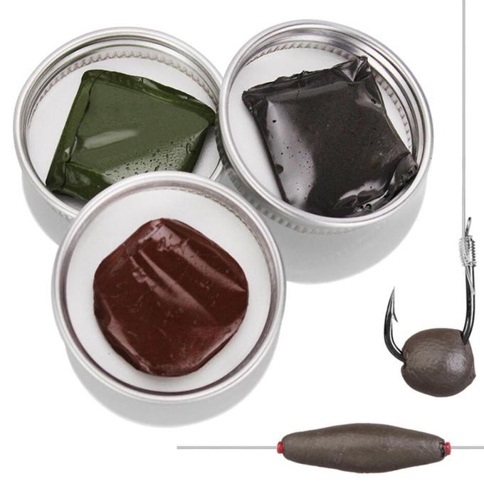 Soft Malleable Tungsten Rig Putty Mud Soft Sinker, Carp  Black