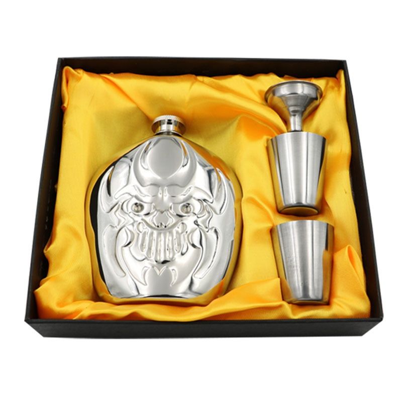 Mini 6 Ounce Hip Flask Evil 304 Stainless Steel Alcohol