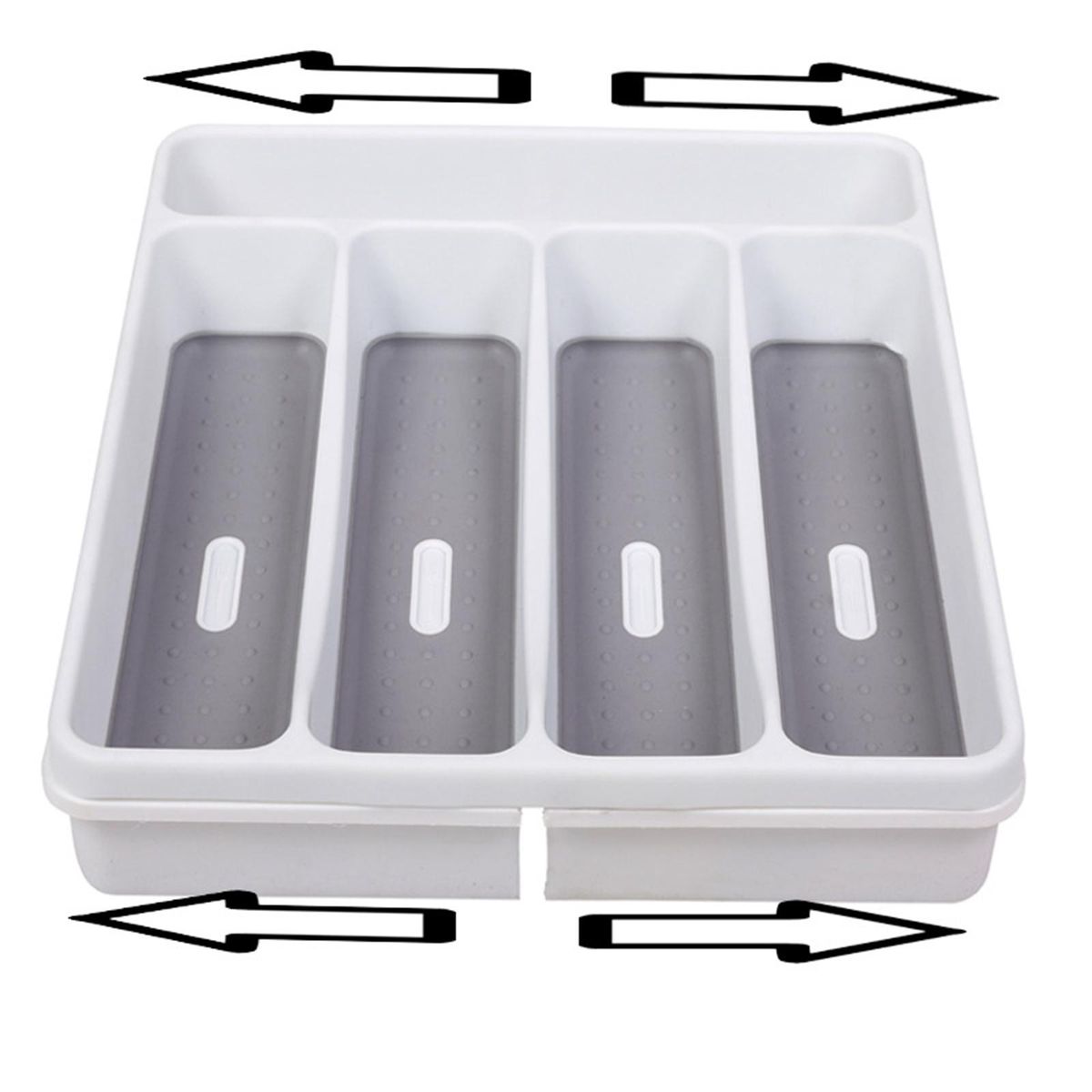 Storage Tray Box For Cutlery Spoon Storage Partition Box For Drawer