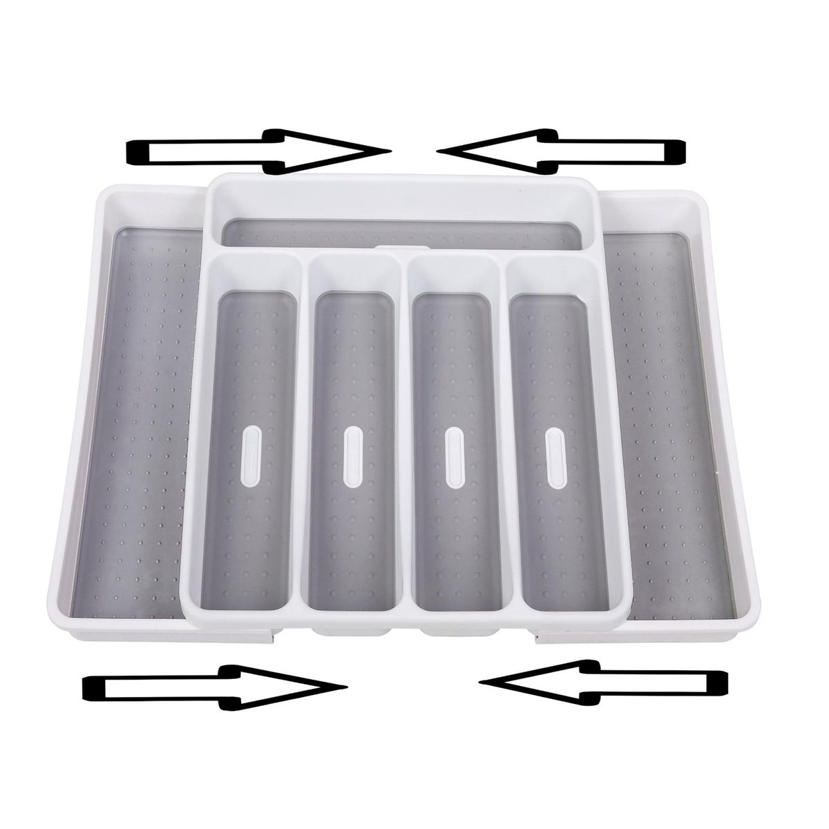 Storage Tray Box For Cutlery Spoon Storage Partition Box For Drawer