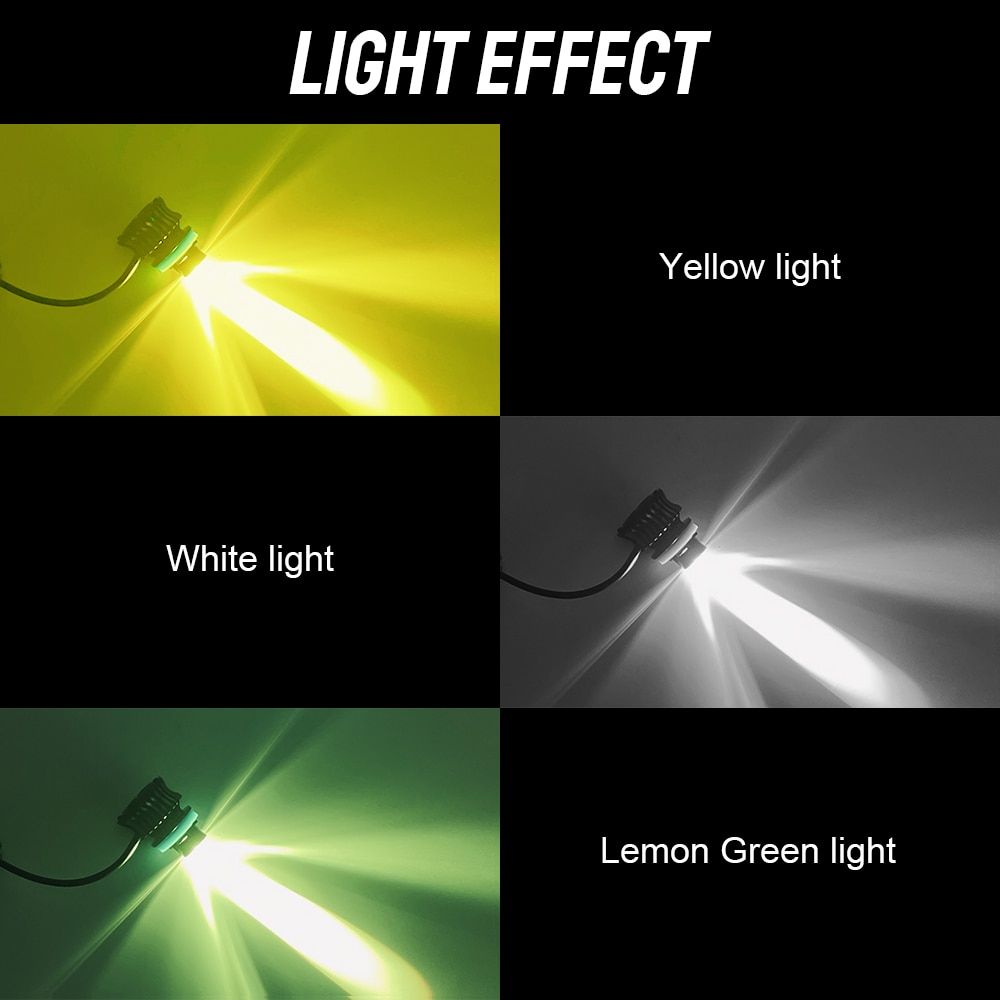 Super Bright Spotlight Headlamp Fog Bulbs Cars High Beam Dipped Beam Cars Motorcycle Led Laser Headlight 2pcs 9006 White Light
