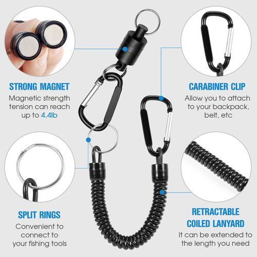 3Pcs Fly Fishing Magnetic Net Release Holder Fishing