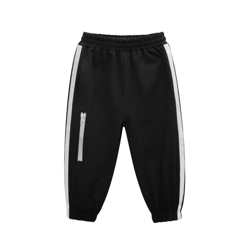 100% Cotton Kids Boys Casual Pants-Navy Blue