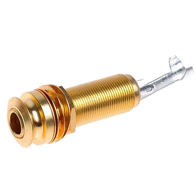 Cylinder Guitar End Pin Jack Gold Output Jack Strap Parts For Guitar