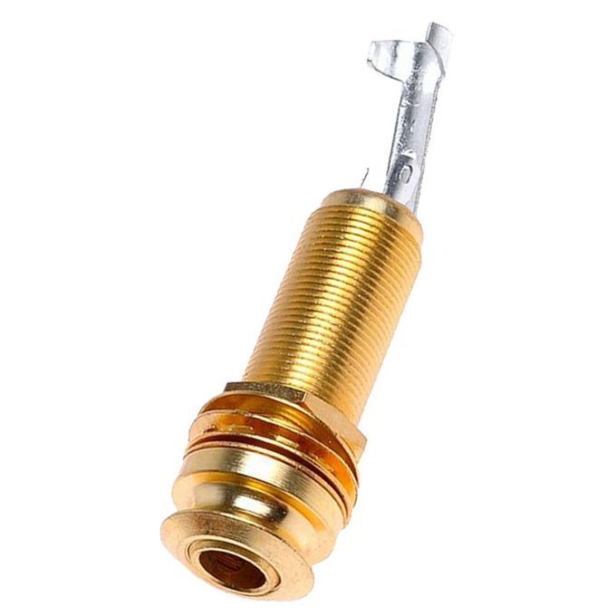 Cylinder Guitar End Pin Jack Gold Output Jack Strap Parts For Guitar