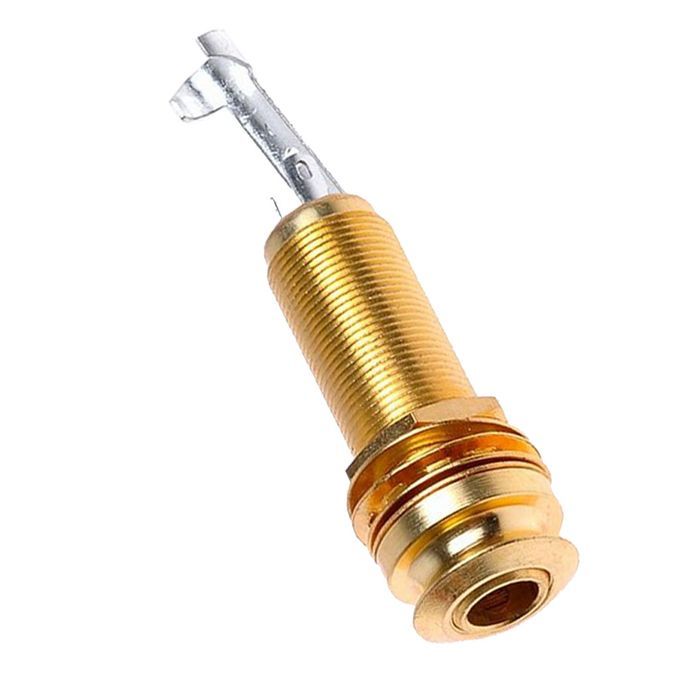 Cylinder Guitar End Pin Jack Gold Output Jack Strap Parts For Guitar
