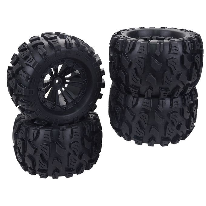 4x 110 Scale RC Car Wheel Rim Tyres Replacement Parts Monster Truck