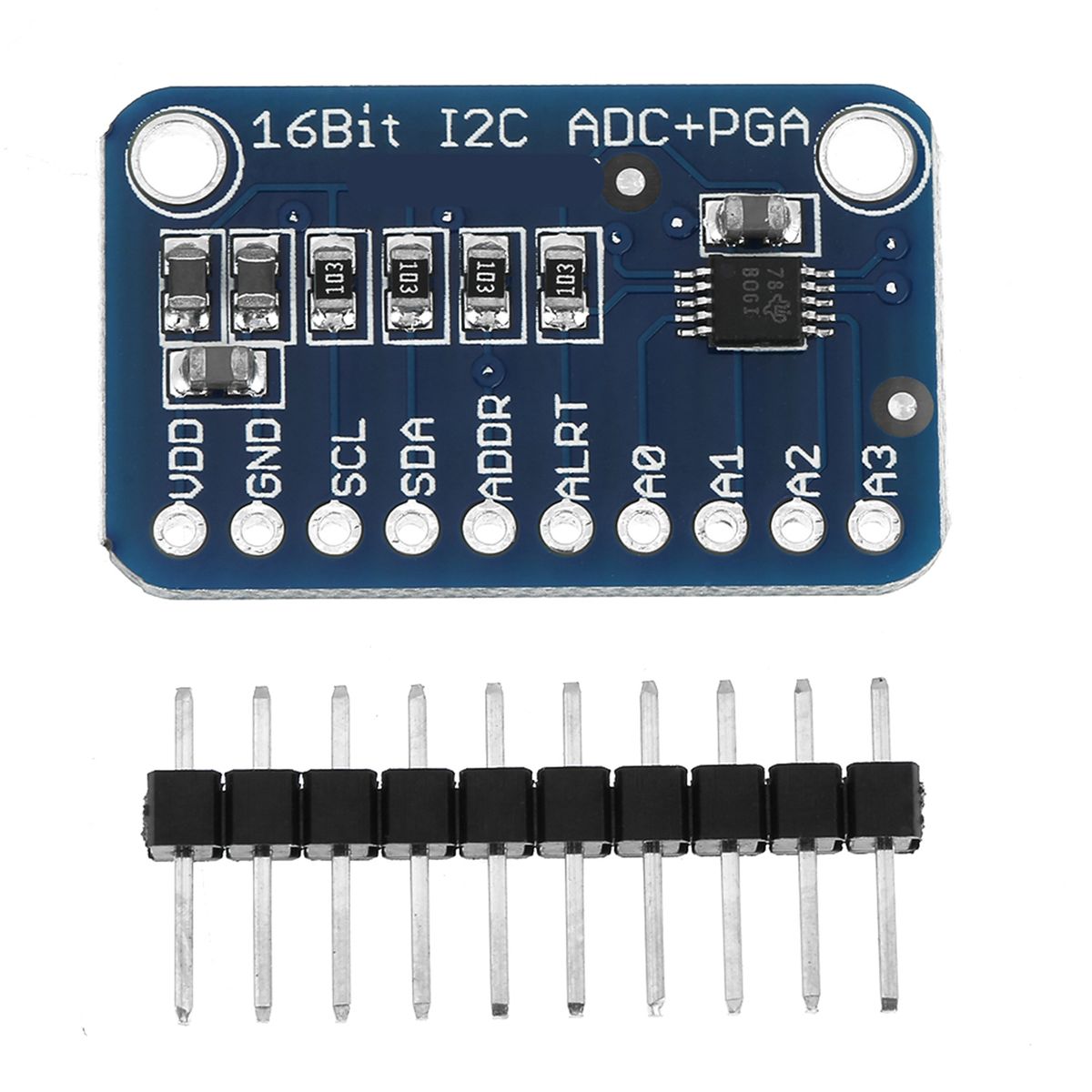 1pc 16‑Bit I2C ADC Development Board Analog To Digital